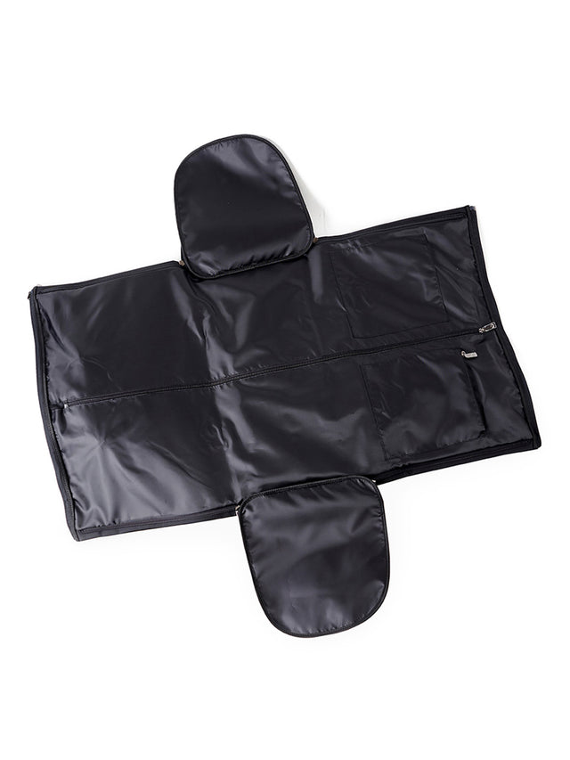 Microfiber Black Convertible Garment Duffle Bag – Lightweight Travel Suit Carrier